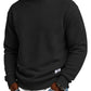 Heren Sweatshirt met Lange Mouwen, Jacquard en Ronde Hals, Losvallend Model, Verdikte Herfst/Winter Top, Ook in Maat Extra Groot