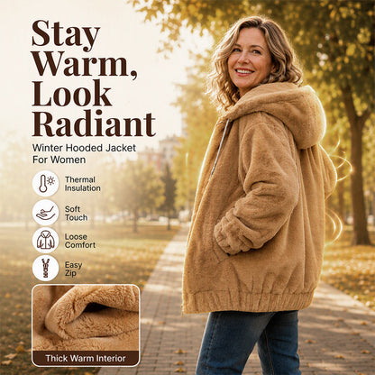 Gezellige winterjas met capuchon voor dames