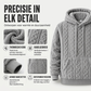 Warme gebreide kabelhoodie voor heren voor de winter