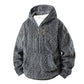 Warme gebreide kabelhoodie voor heren voor de winter