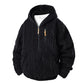 Warme gebreide kabelhoodie voor heren voor de winter