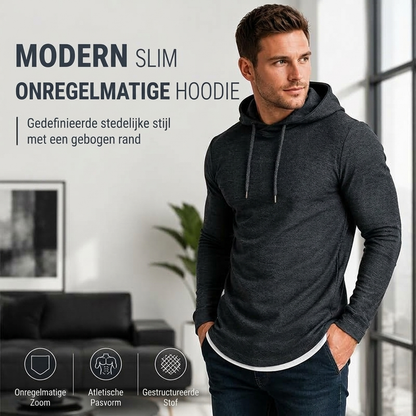 Modern slim-fit T-shirt met lange mouwen voor heren