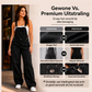 Dames wijde denim overalls met zakken