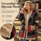 Dames Winter Katoenen Linnen Gedrukte Hoodie Warm Pluche