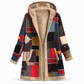 Dames Winter Katoenen Linnen Gedrukte Hoodie Warm Pluche