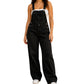 Dames wijde denim overalls met zakken