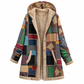 Dames Winter Katoenen Linnen Gedrukte Hoodie Warm Pluche