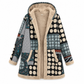 Dames Winter Katoenen Linnen Gedrukte Hoodie Warm Pluche