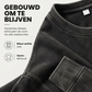Vintage gewassen T-shirt met lange mouwen
