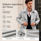 Klassieke trenchcoat voor heren, halflang, met dubbele knoopsluiting