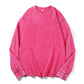 Vintage gewassen T-shirt met lange mouwen