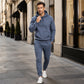 Heren Capuchonsweatshirt en Sweatpants Tweedelige Trainingspak Set