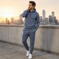 Heren Capuchonsweatshirt en Sweatpants Tweedelige Trainingspak Set