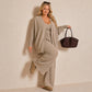 Dames 3-delige Gebreide Loungewear Set