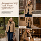 Casual damesjas met lange mouwen en enkele rij knopen voor de herfst en winter