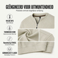 Heren sweatshirt met halve rits, warme gevoerde binnenkant en ribboord