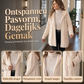 Casuele pluche capuchonjas voor dames