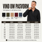 Heren sweatshirt met halve rits, warme gevoerde binnenkant en ribboord