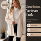 Casuele pluche capuchonjas voor dames
