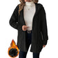 Casuele pluche capuchonjas voor dames