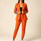 Blazer met open voorkant en broekenset voor dames
