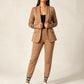 Blazer met open voorkant en broekenset voor dames