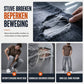 Heren stretch slim fit jeans met scheuren