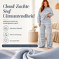 Dames Gestreept Mock Neck Top & Wijde Pantalon Set