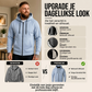 Casual warme hoodie met rits voor heren
