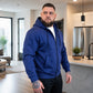 Casual warme hoodie met rits voor heren