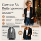 Klassieke damesblazer met enkele knoop