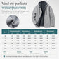 Heren winter gebreid vest met capuchon, fleecevoering en ruitpatroon, dikke lange mouwen