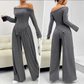 Vrouwen 2-delige set met off-shoulder top en broek
