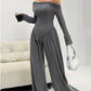 Vrouwen 2-delige set met off-shoulder top en broek