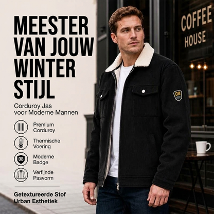 Warme corduroy jack voor heren, wintercollectie