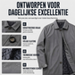 Waterafstotende gewatteerde trenchcoat voor heren
