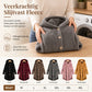 Dames winter effenkleurig asymmetrische knopen pluizige fuzzy fleece jas