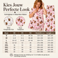Dames 3-delige Pyjamaset met Hooglander Koe Print