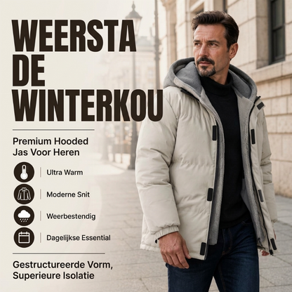 🔥Gratis verzending✈️Thermisch winterjas voor heren, winddicht en met capuchon