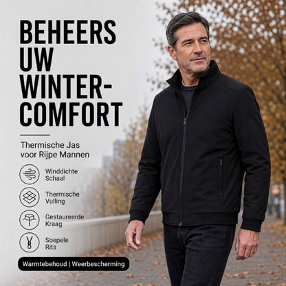 ❄️ Winter Deal ✨ Klassieke Verdikte Winterjas voor Heren – Warme Comfortabele Jas met Tijdloze Stijl