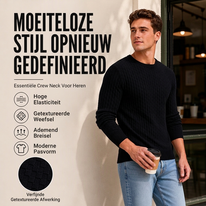 Heren casual ronde hals gebreide trui