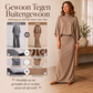 Dames set met vleermuismouwen top en lange maxi rok