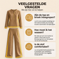 Dames Colorblock Lange Mouwen Top & Wijde Pantalon Set