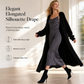 Lange fleece-cardigan voor dames van imitatiemink: zachte, oversized gebreide jas voor de herfst en winter
