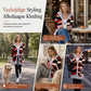 Dames middenlange gebreide hoodie met katoenen voering