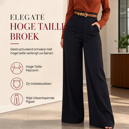 Casuele Damespantalon met Wijde Pijpen Herfst Winter Lange Broek