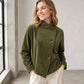 Casual corduroy asymmetrisch jack voor dames