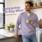 Wafel-T-shirt met gelaagde pasvorm voor extra comfort