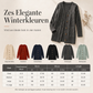 Dames Lange Enkelijks Knit Vest Casual Jas Voor Herfst en Winter