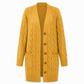 Dames Lange Enkelijks Knit Vest Casual Jas Voor Herfst en Winter